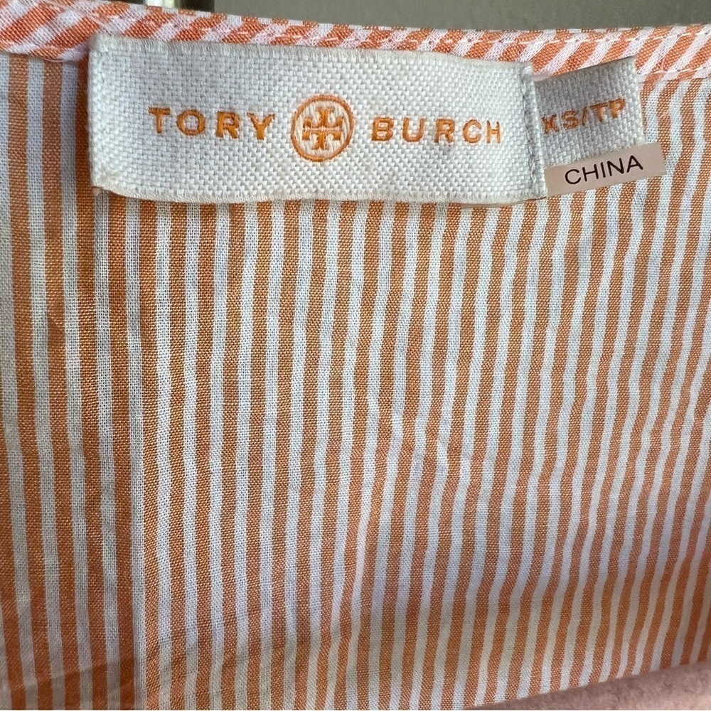 TORY BURCH
Ticking Stripe Caftan w/ Tassel Trim Size XS - Picture 5 of 8